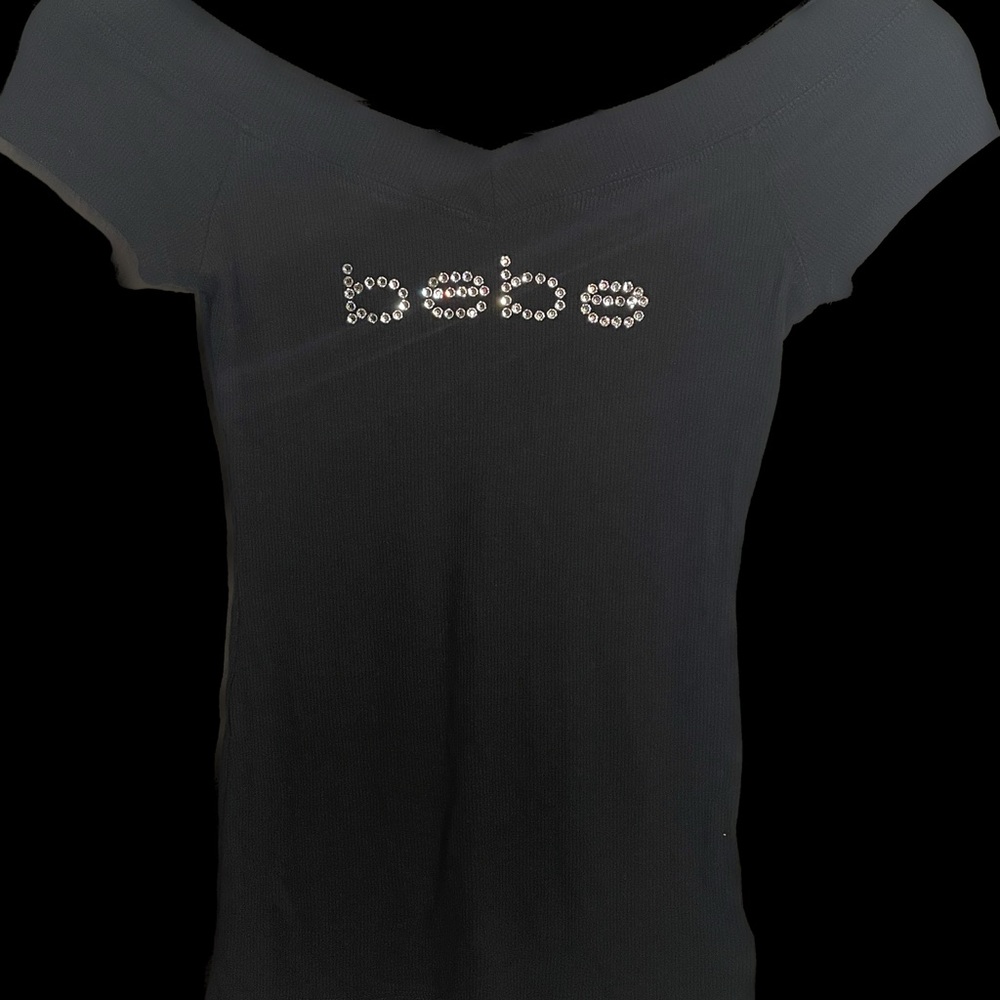 SOLD - Bebe rhinestone top Y2K